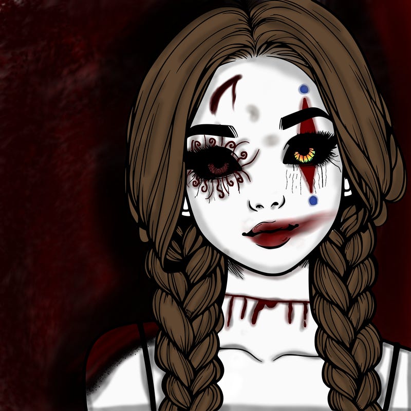 realistic girl with braids