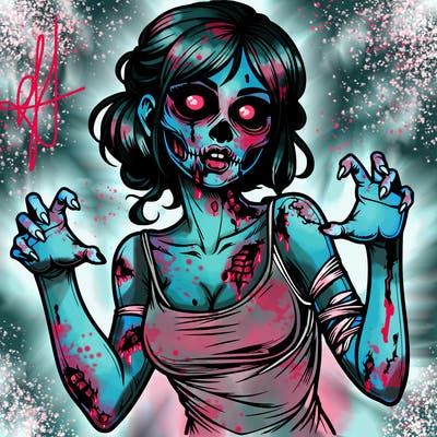 realistic zombie girl