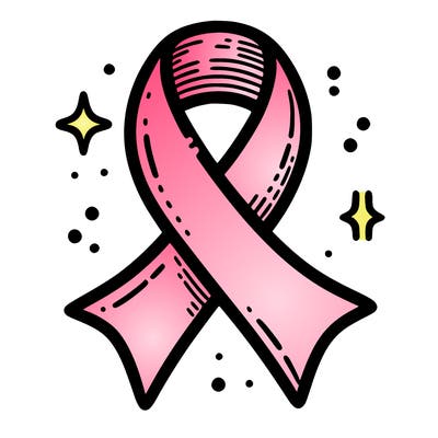 ribbon symbol of national breast cancer awareness month