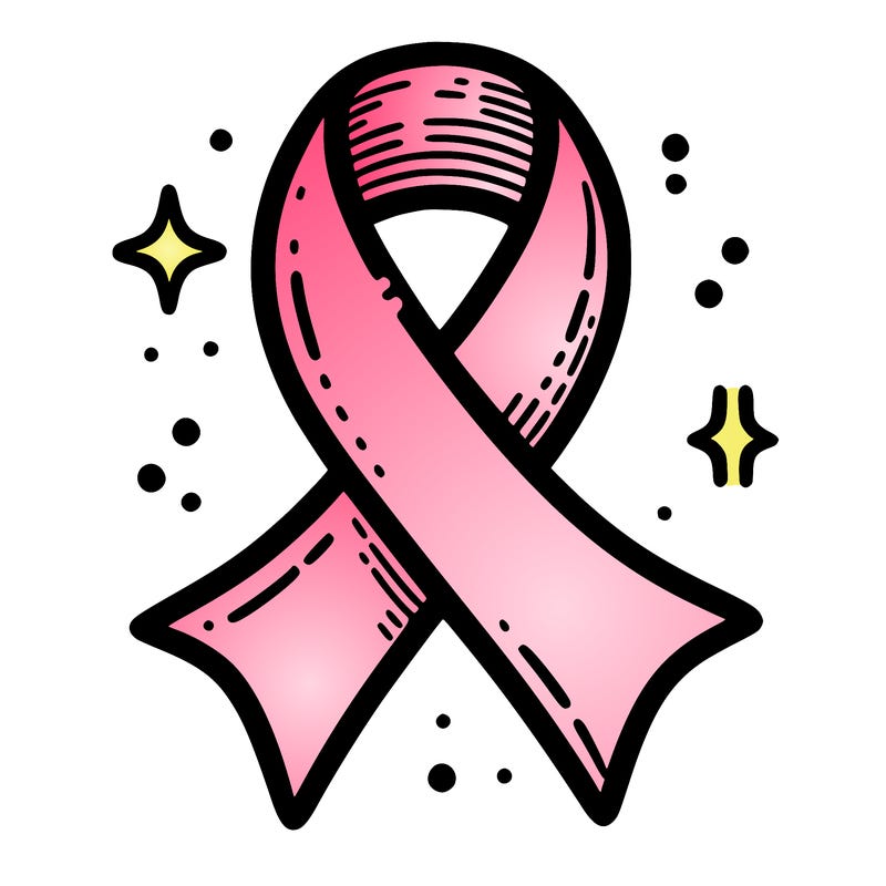 ribbon symbol of national breast cancer awareness month