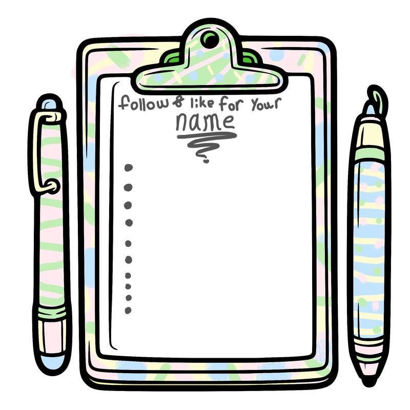 blank clip board with pen