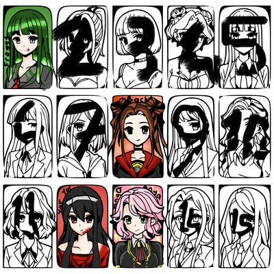 girls that look diffrent anime