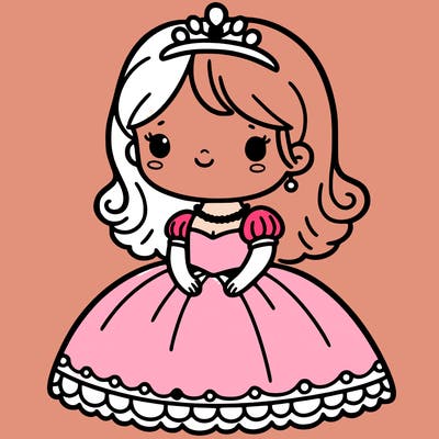 girl with princess dress