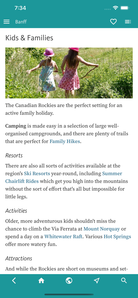 Banff & Canada's Rockies Guide - Kids and Families section of the Banff and Canada's Rockies travel guide.