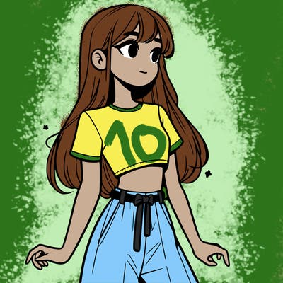 girl in a cute crop top