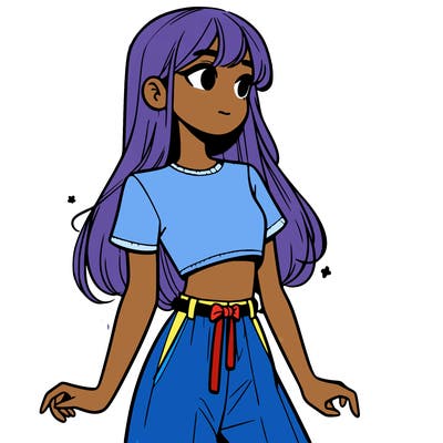 girl in a cute crop top