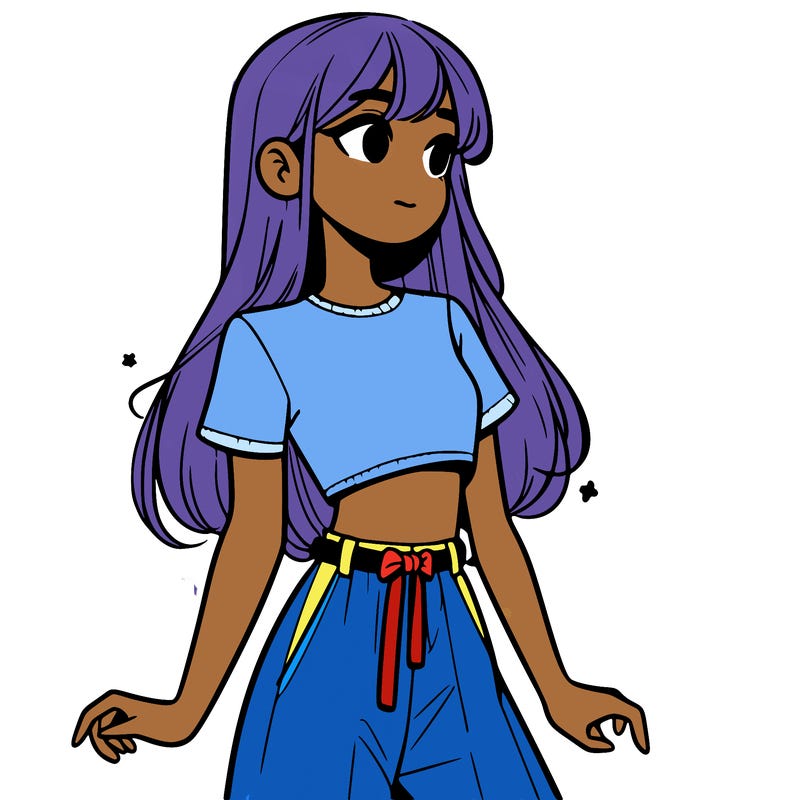 girl in a cute crop top