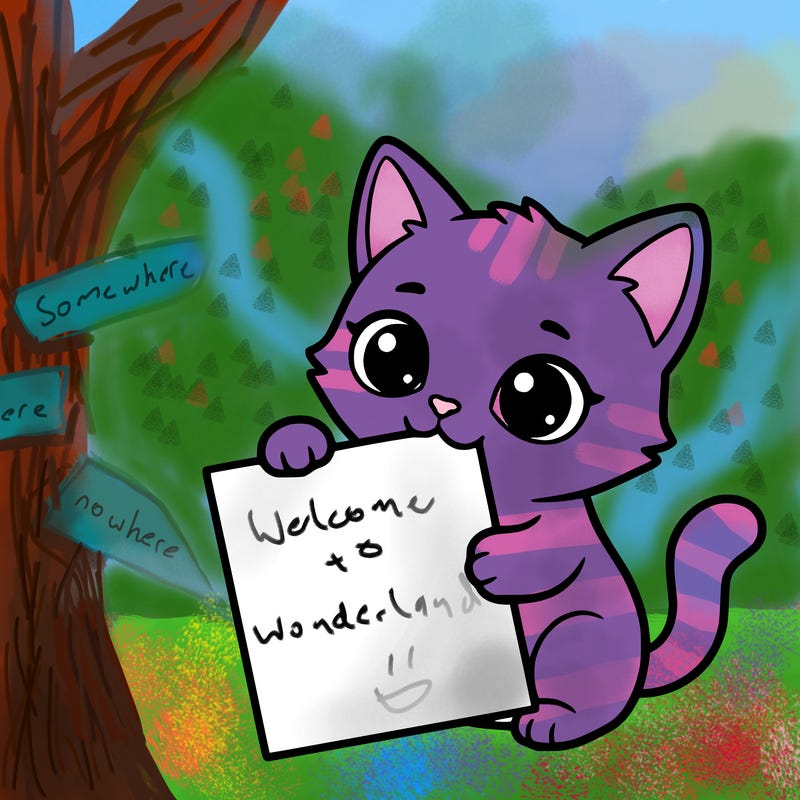 a small cat with a blank sheet of paper in its hand. the cat is sooooooo cute!