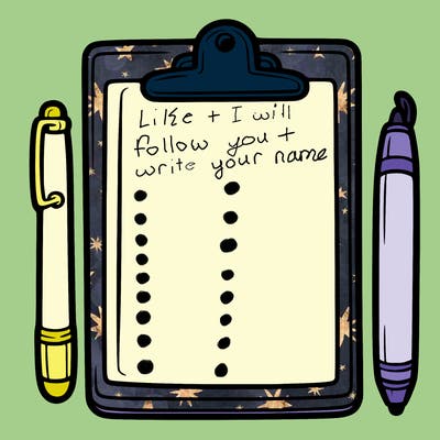 blank clip board with pen