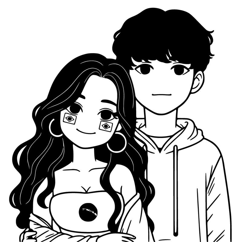 brazillian girl with korean guy