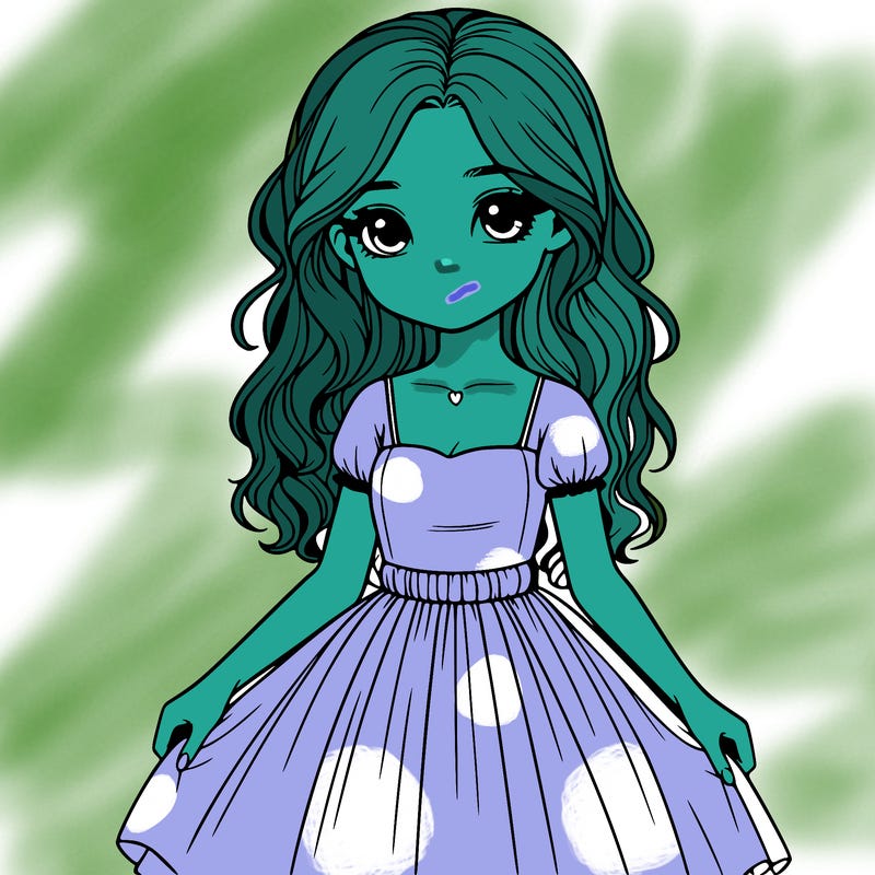 realistic girl with a dress