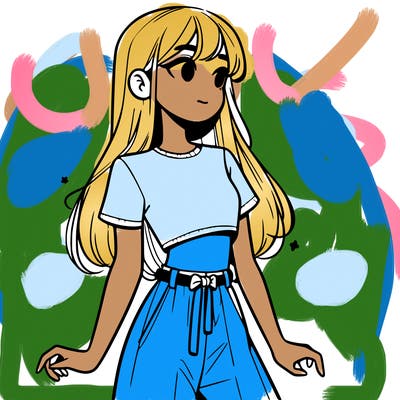 girl in a cute crop top