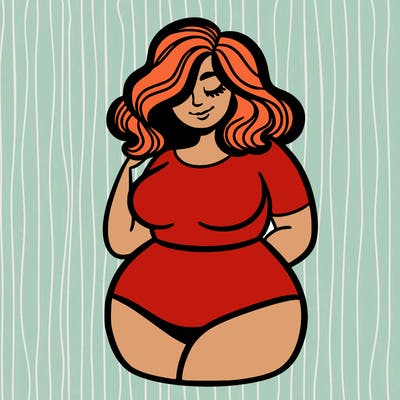 curvy woman