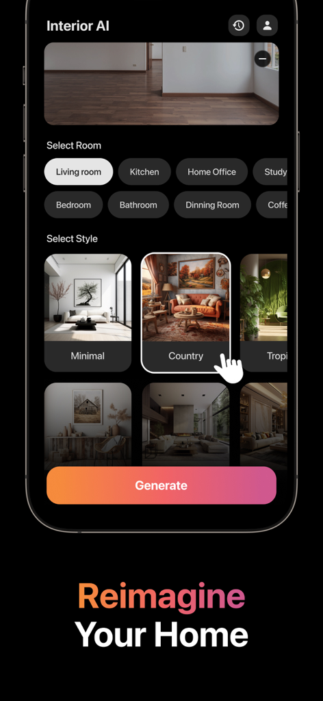 Home AI : Interior Design AI - Graphics & Design App | MWM
