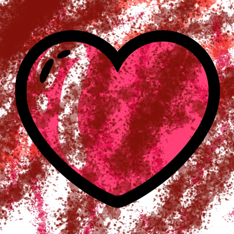 a blank heart