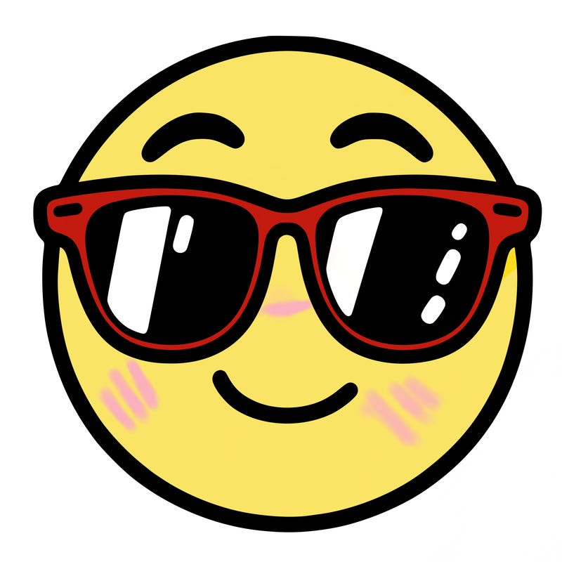 emoji with sunglasses