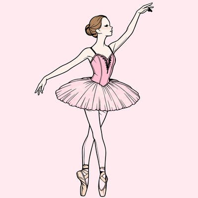 realistic ballerina