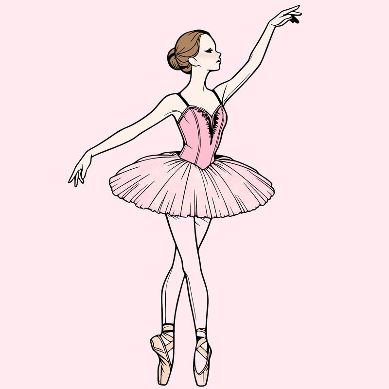 realistic ballerina