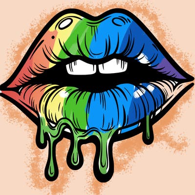 lips that look realistic and drip
