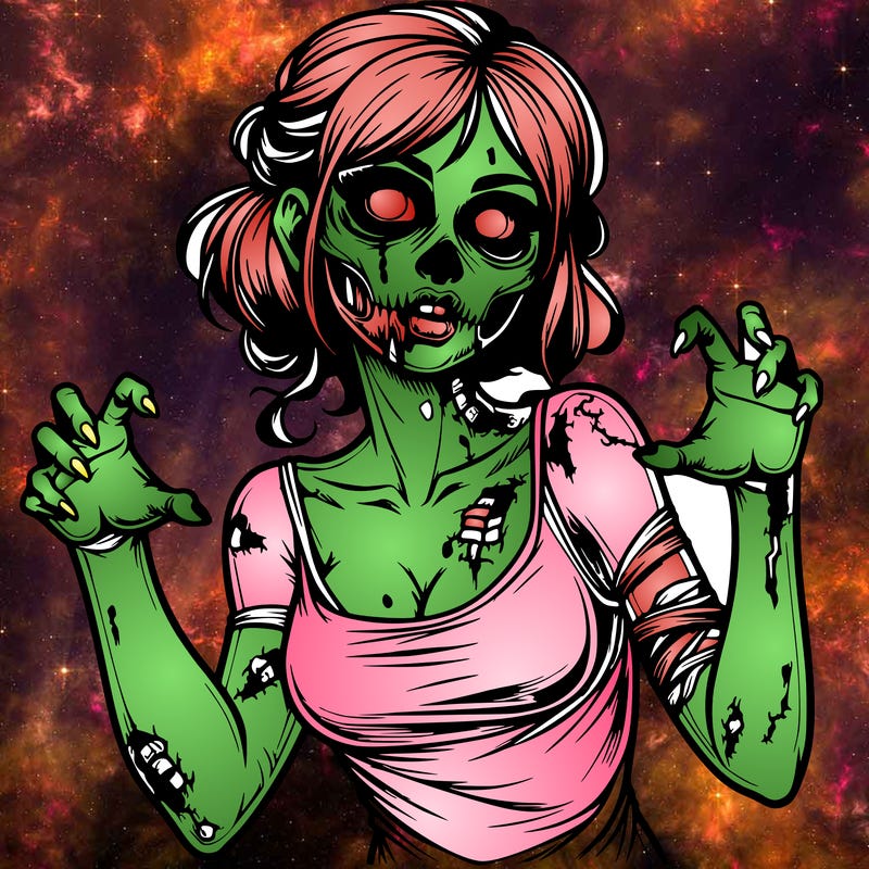 realistic zombie girl