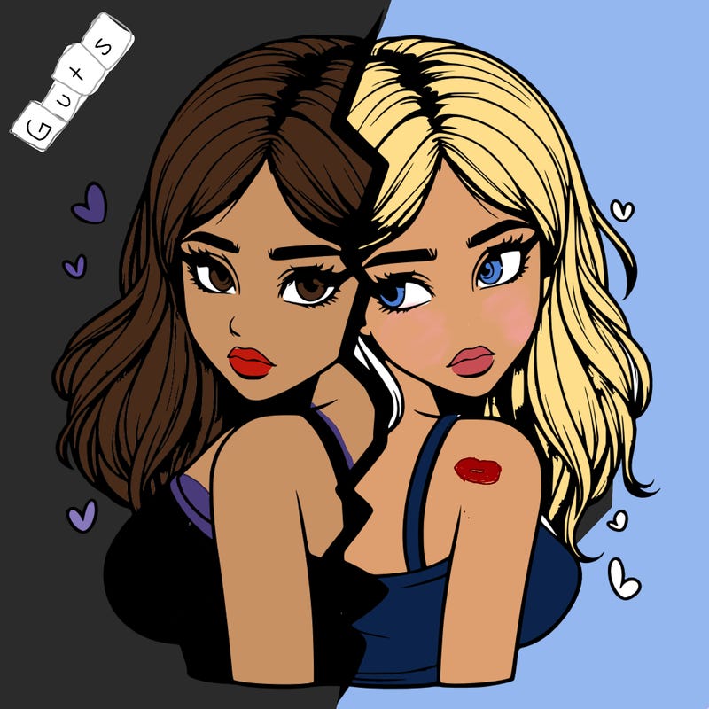 realistic girl split