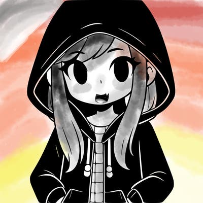 shadow girl wearing a black hoodie in an ally way