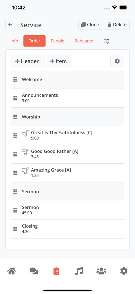 Planning by WorshipTools - Productivity App | MWM