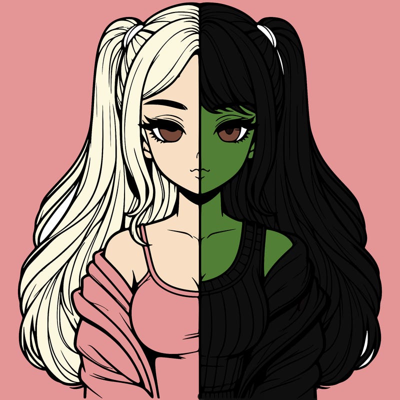 realistic girl split