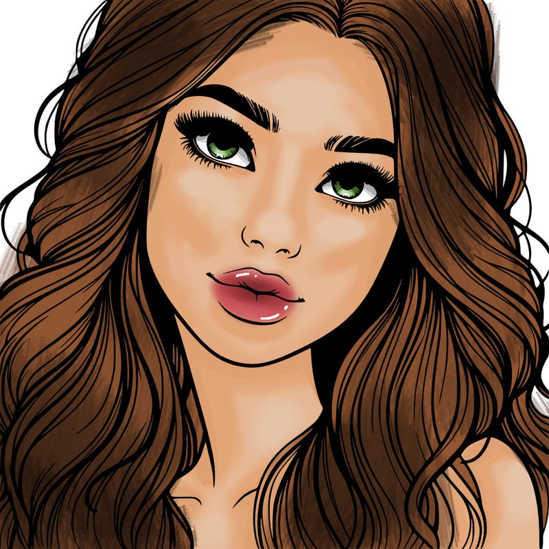 beautiful realistic girl