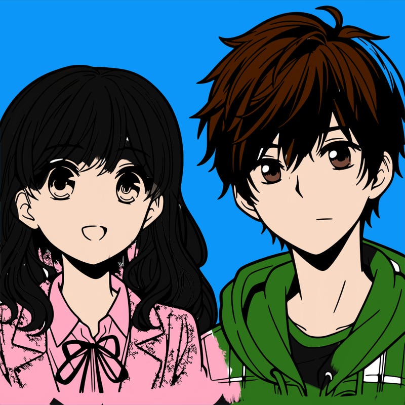 manga boy and girl