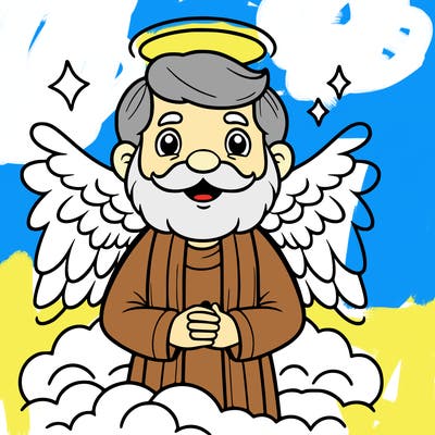 a grandpa angel in heaven