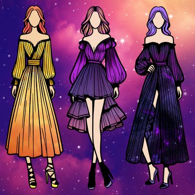 fashion models dresses