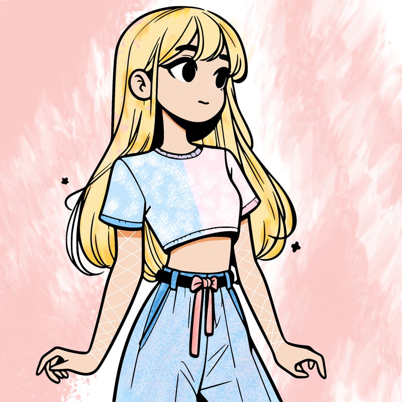 girl in a cute crop top