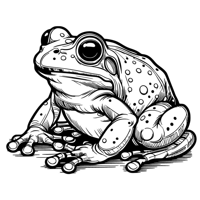 realistic frog