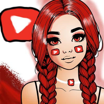 realistic girl with braids