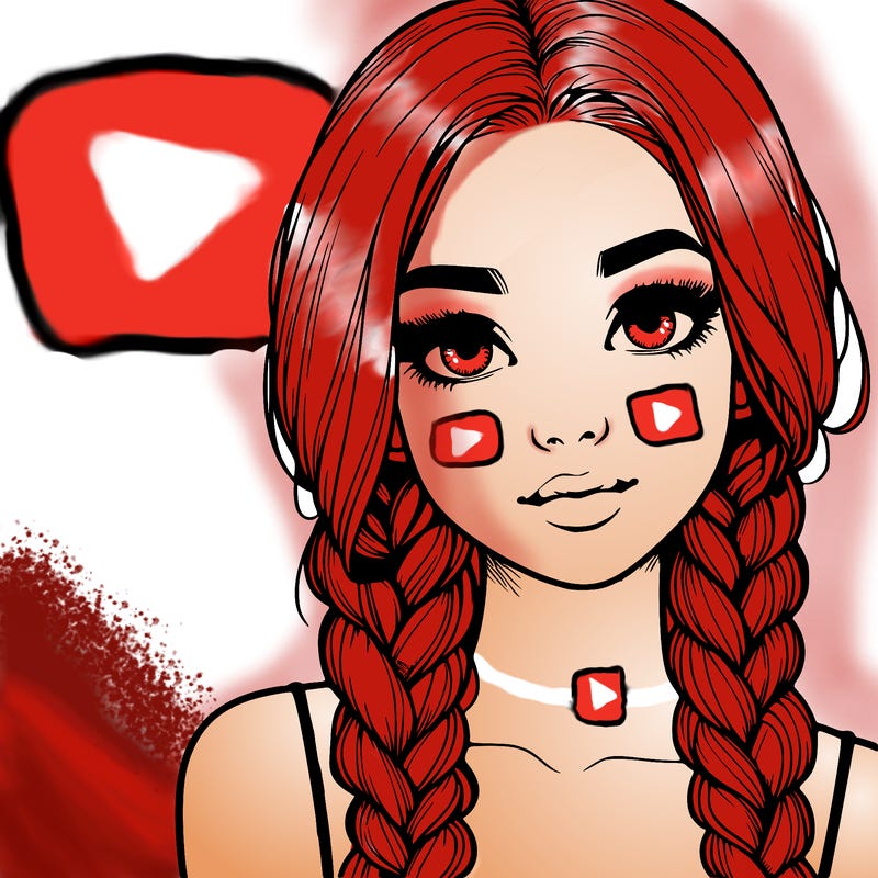 realistic girl with braids