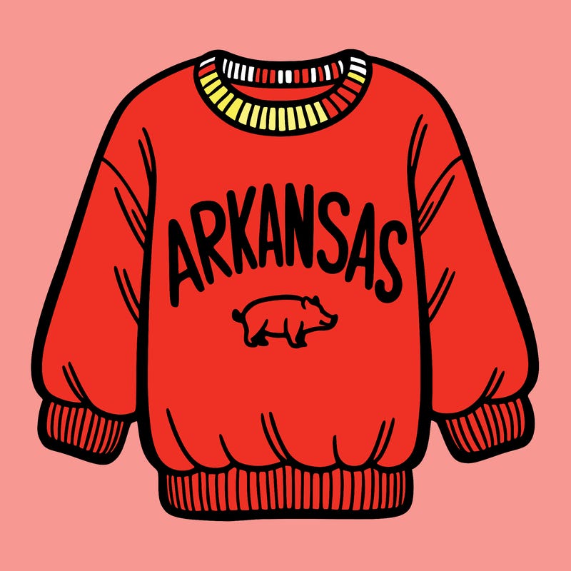 sweatshirt that says arkansas