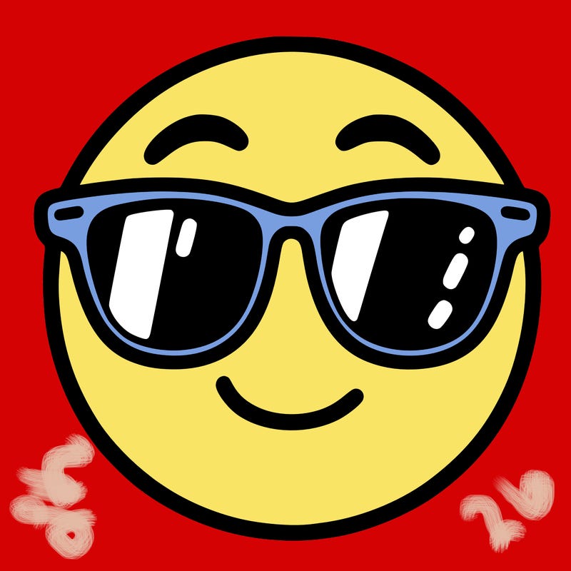 emoji with sunglasses