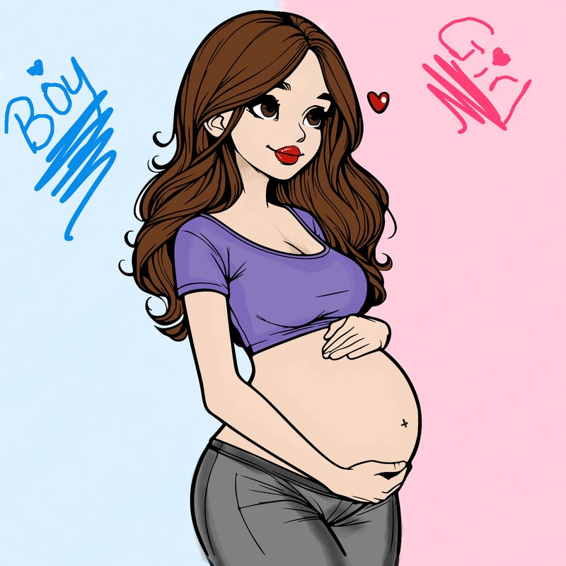 realistic pregnant girl