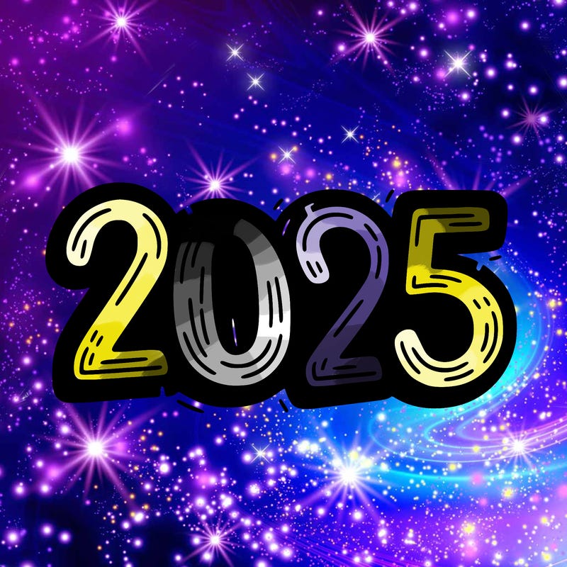 one line scrawled numbers sketch design “2025”