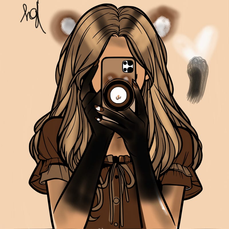 a realistic girl holding her phone taking pictures