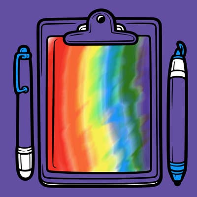 blank clip board with pen