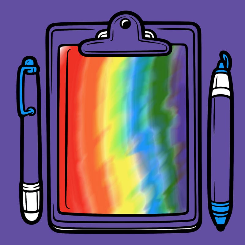 blank clip board with pen