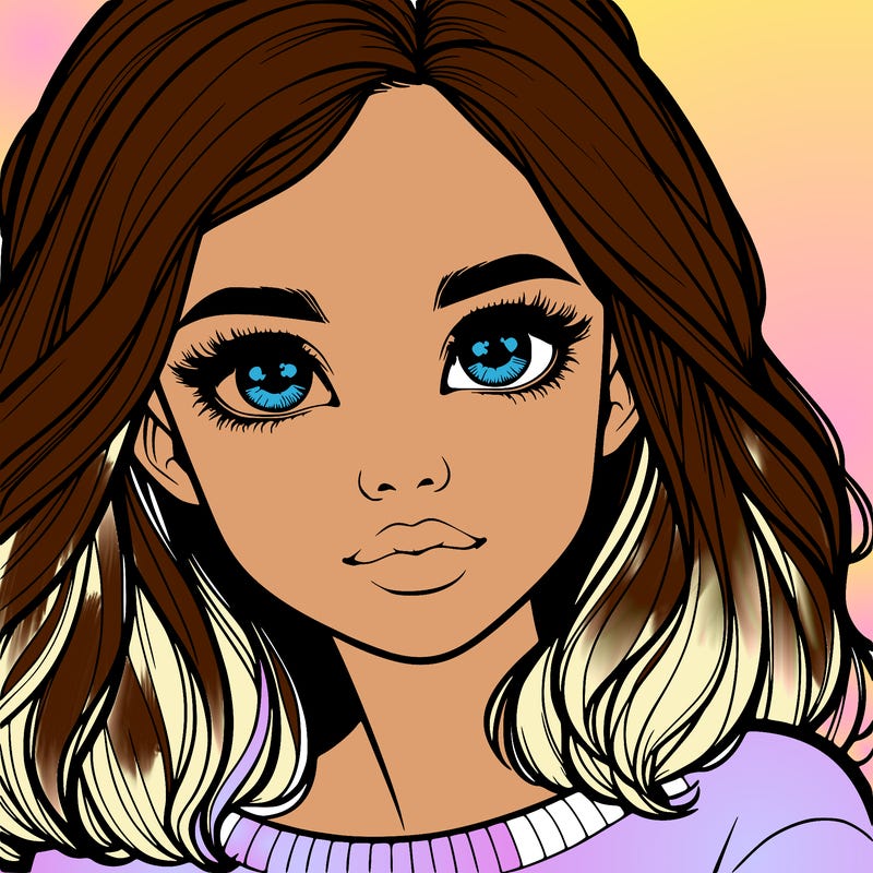 realistic girl whith cute eyes