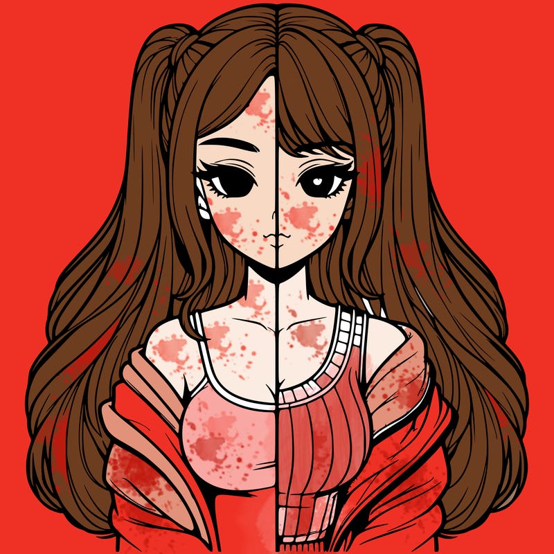 realistic girl split