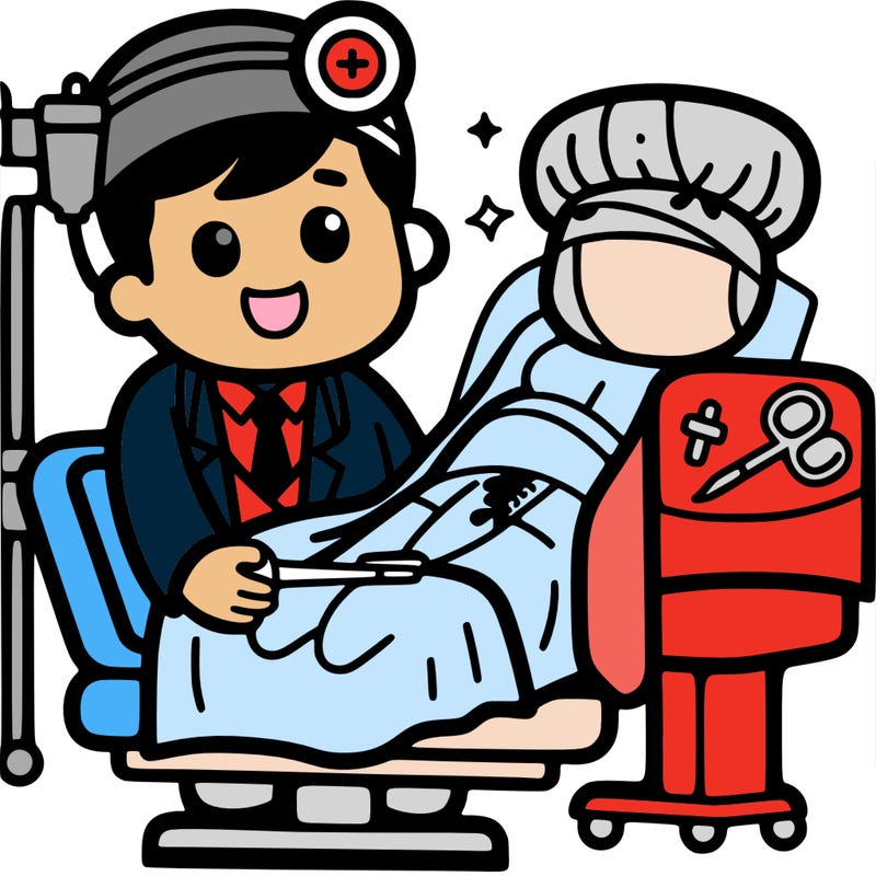 a doctor after an operation