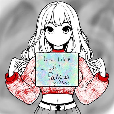 girl holding a blank sign in a long sleeve crop top