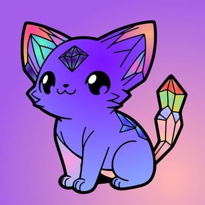 crystal kitten