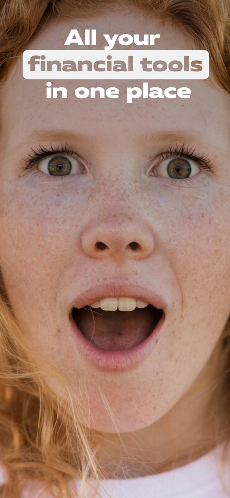 MilX: Finance hub for bloggers - Close up of a surprised young creator with text stating all your financial tools in one place