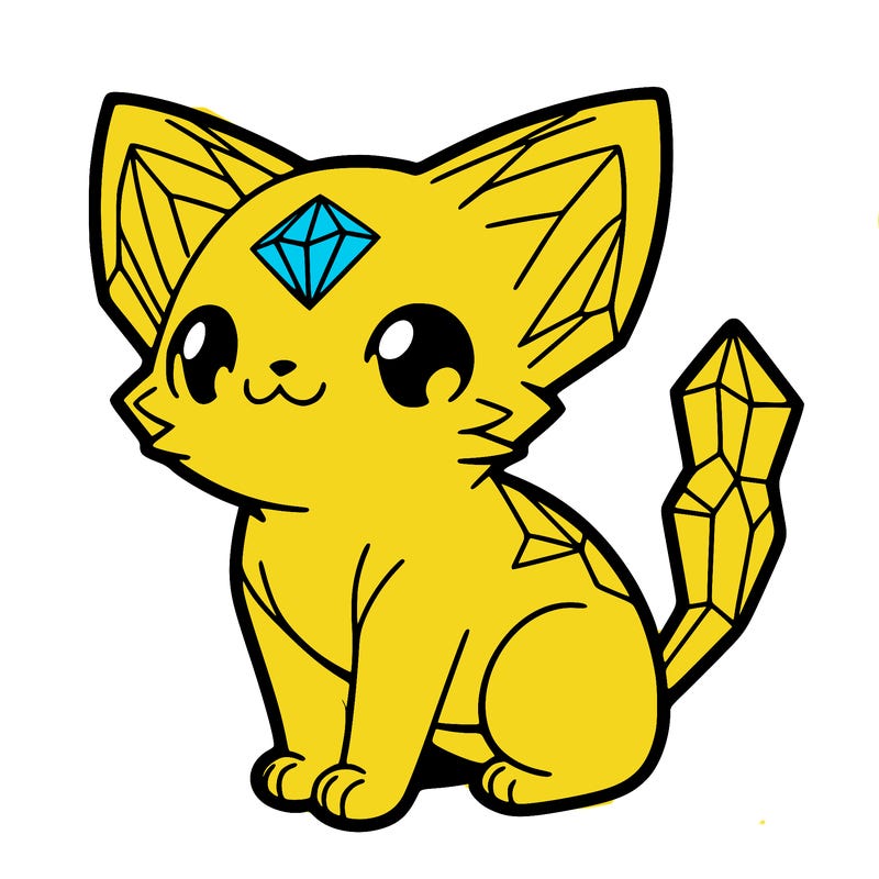 crystal kitten
